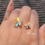 Multicolor Sparkle Adjustble Ring