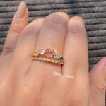 Multicolor Sparkle Adjustble Ring