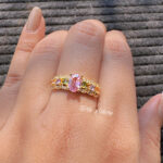 Multicolor Sparkle Adjustble Ring