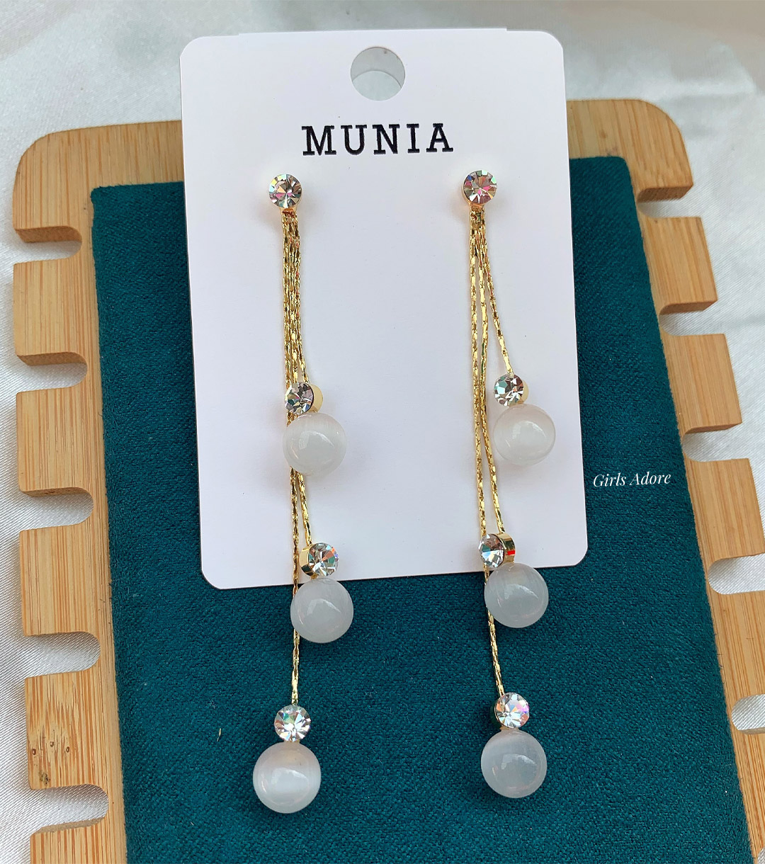 Ear-0027 High Quality Diamond Cut earring - Image 1