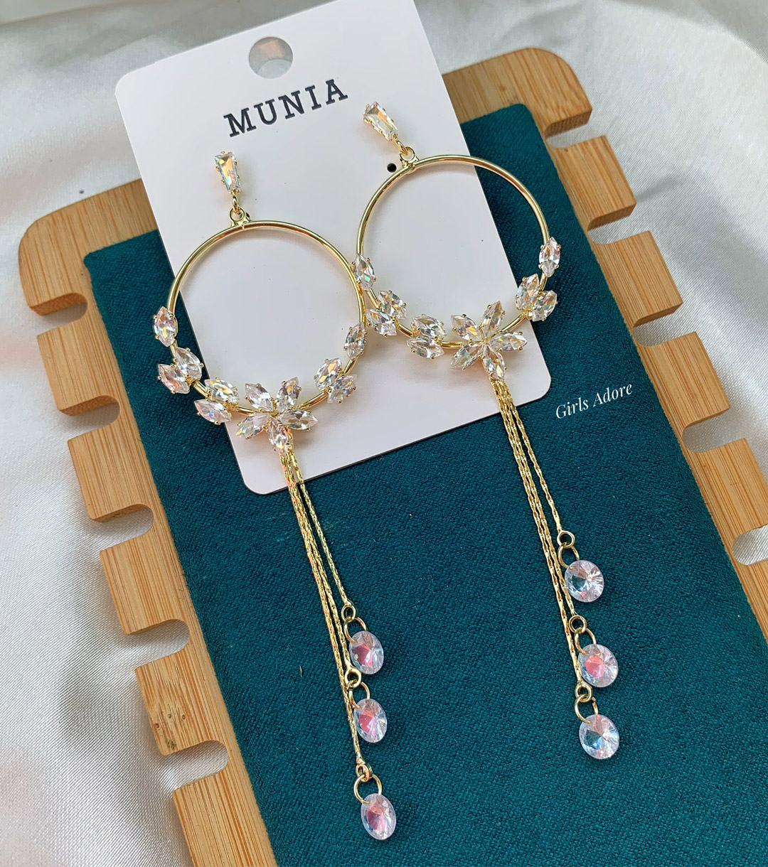 Ear-0033 High Quality Diamond Cut earring - Image 1