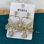High Quality Diamond cut earring