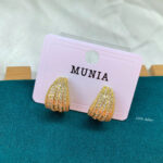 High Quality Diamond cut earring