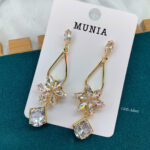 High Quality Diamond cut earring