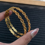 Elegant Gold Palated Bangles