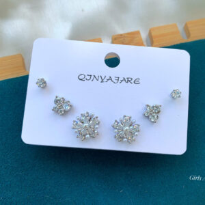 Elegance High Quality  Trio Earring Set