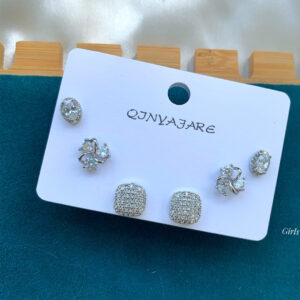 Elegance High Quality  Trio Earring Set
