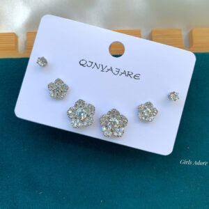 Elegance High Quality  Trio Earring Set