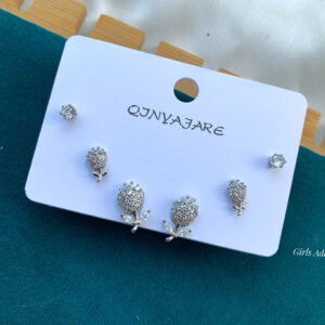 Elegance High Quality  Trio Earring Set