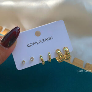 Elegance High Quality  Trio Earring Set