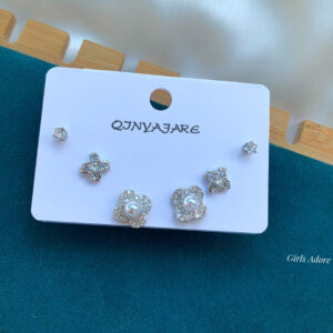 Elegance High Quality  Trio Earring Set