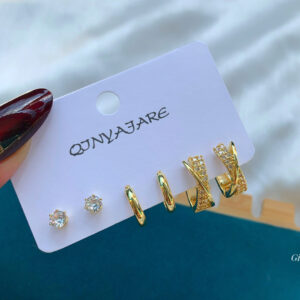 Elegance High Quality  Trio Earring Set