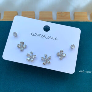 Elegance High Quality Trio Earring Set