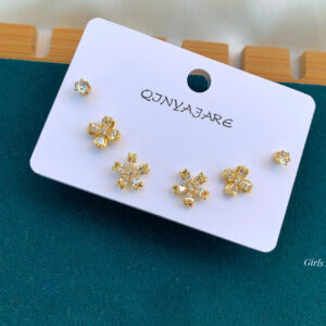 Elegance High Quality Trio Earring Set