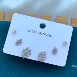 Elegance High Quality Trio Earring Set