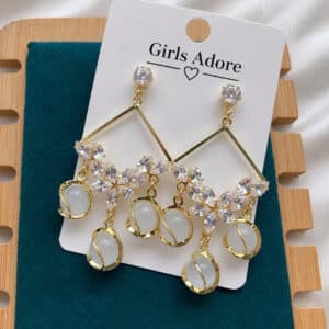 American Diamond Cut Earring