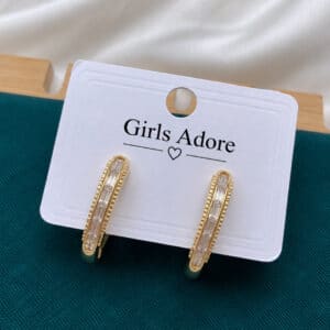 American Diamond Cut Earring