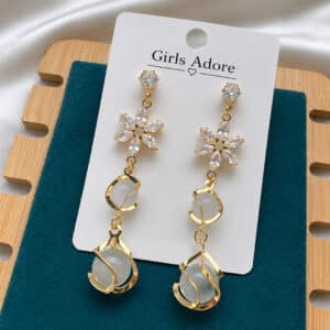 American Diamond Cut Earring